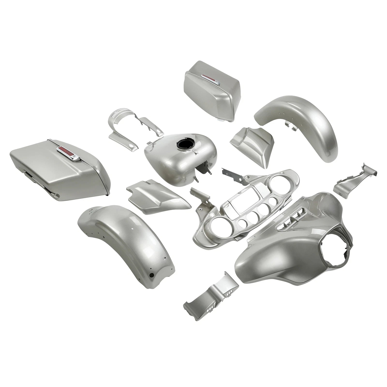 Fairings Bodywork for Harley Touring Street Glide (2014–2018) Silver Fortune