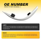 2X Cab Corner Molding Roof White for Ford Super Duty (1999–2007)