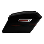 Hard Saddlebags for Harley Road Street Electra Glide (2014–2023) Black Denim