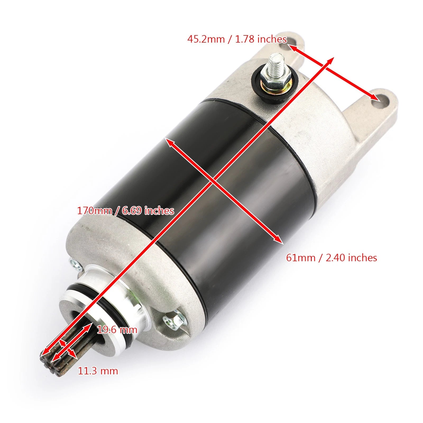 Starter for Kawasaki EX250 Ninja 250R EL250 Eliminator GPX250R (1988–2012)
