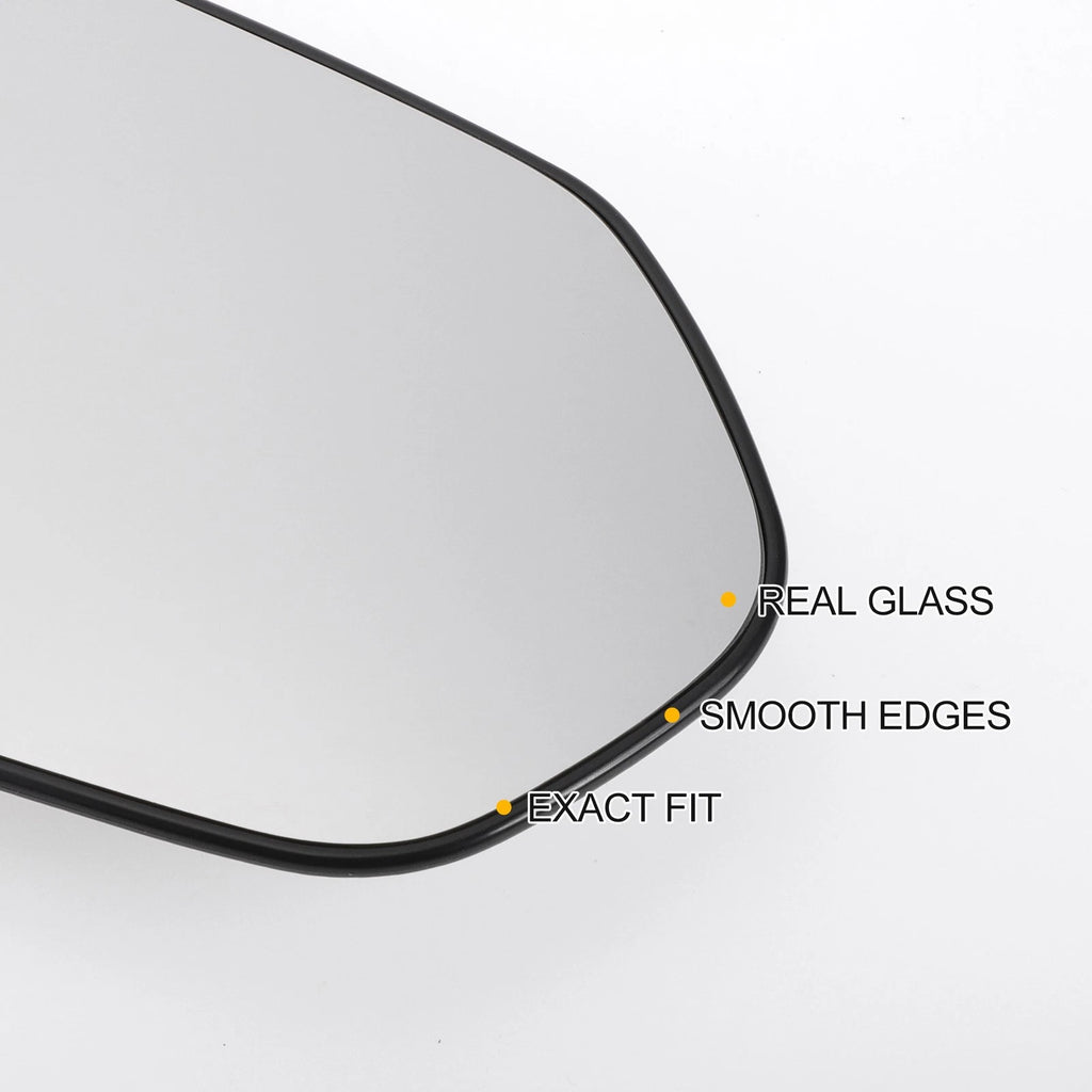 Right Side Heated White Mirror Glass for Toyota Corolla (2018–2022)