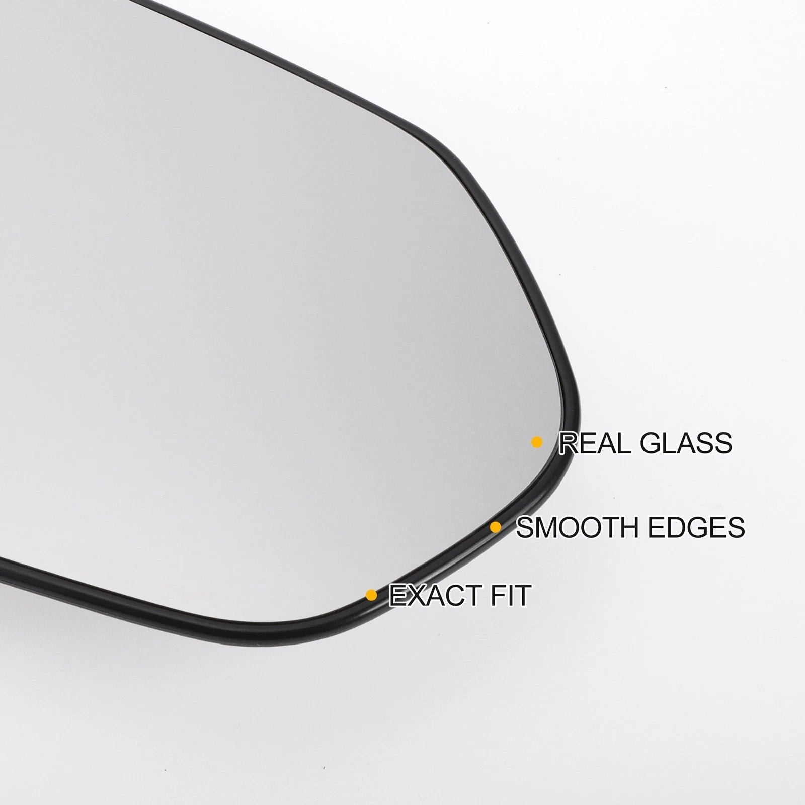 Right Side Heated White Mirror Glass for Toyota Corolla (2018–2022)