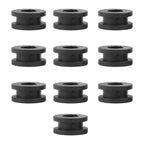Grommets Set of 4 for Grommet Accessories (Black Rubber)
