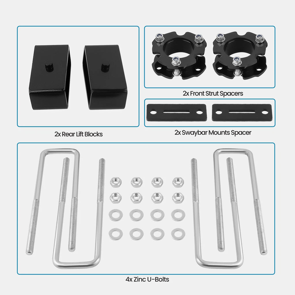3" Front 2" Rear Lift Kit for Chevy Colorado GMC Canyon (2015–2022)
