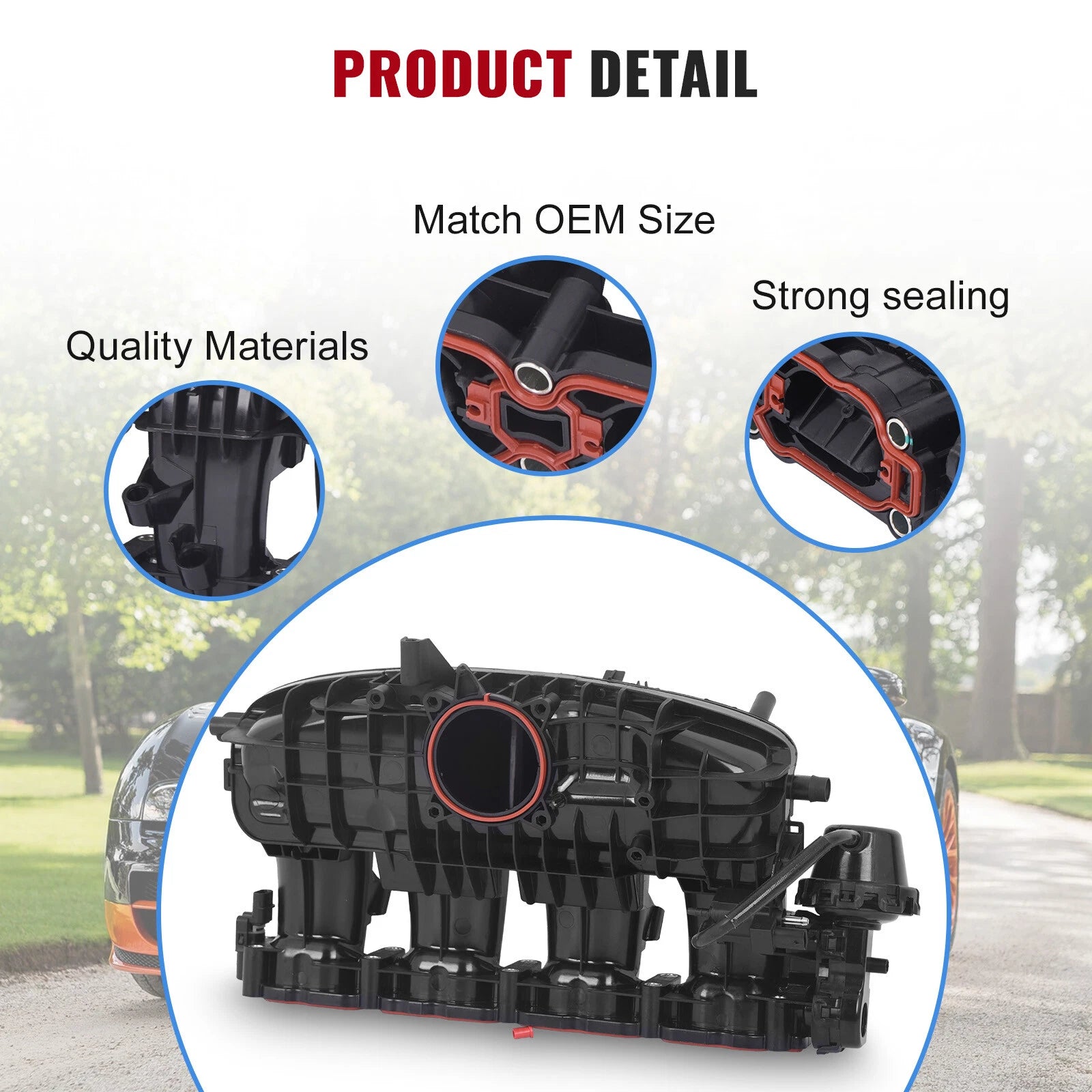 Intake Manifold with Sensor & Solenoid for VW Golf Jetta Beetle Passat (2006-2015)