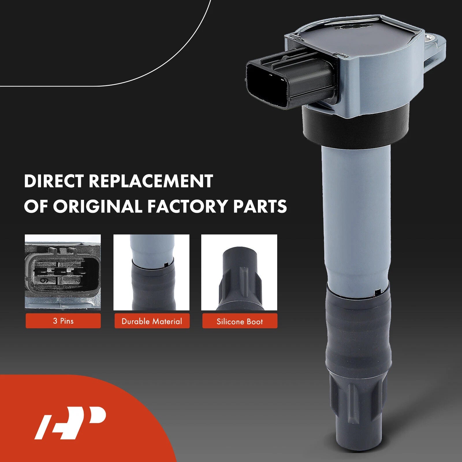 Set of 4 Ignition Coils & Iridium Spark Plugs for Mitsubishi Outlander Lancer