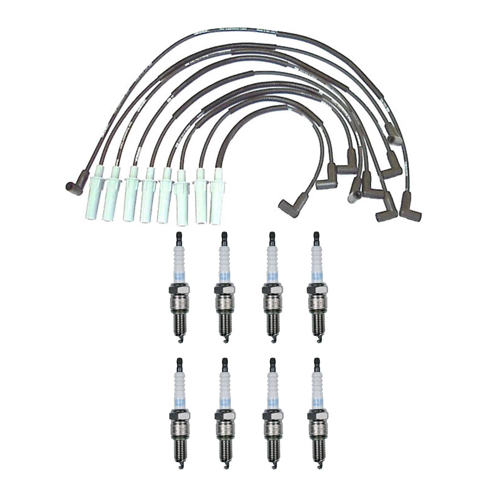 Denso Wire Set & 8 Platinum TT Spark Plugs for Dodge 5.9L V8 (1998–2003)