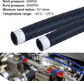 20FT Stainless Steel Braided Oil Fuel Hose Line AN6 Fitting for Universal