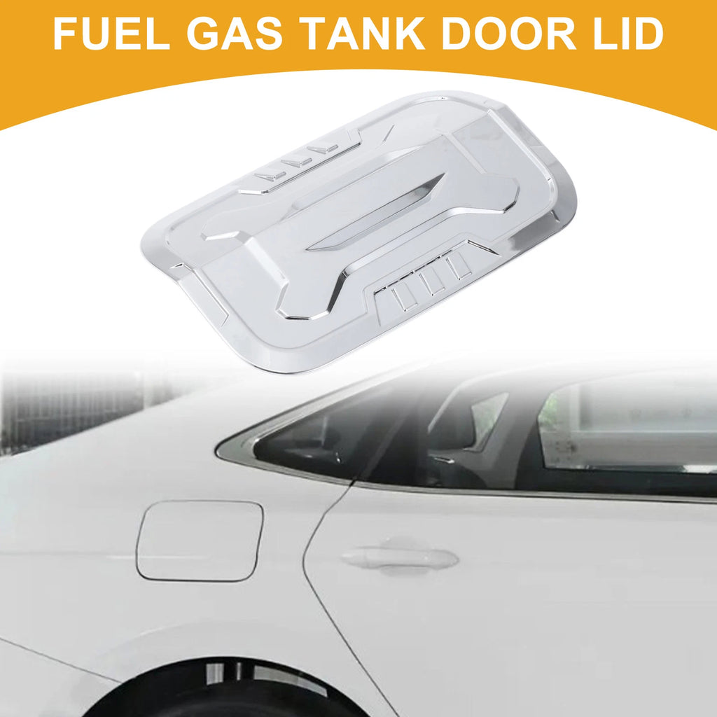 Fuel Tank Door Cap for Toyota Prado (2024–2025) Chrome Silver Tone