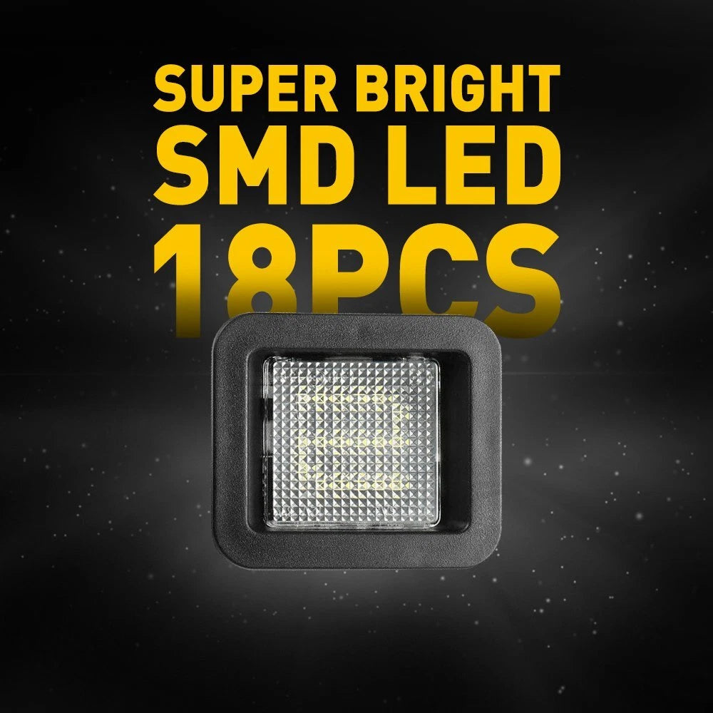 2X LED Smoke License Plate Light Bulbs for Ford F150 (2015–2022)