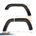 Pocket Rivet Style Wheel Fender Flares for Jeep Cherokee XJ (1984–2001)