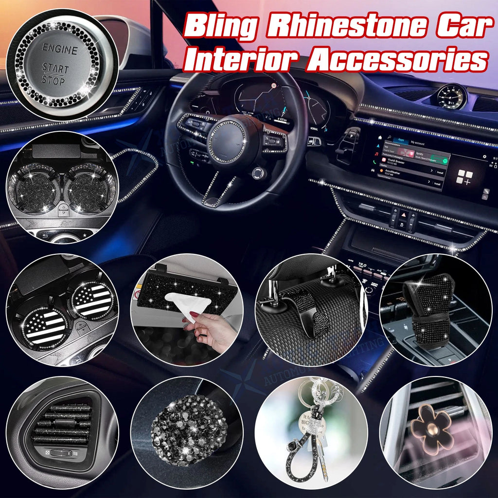 Glitter Black Valve Stem Caps for Toyota Corolla (2020–2024)