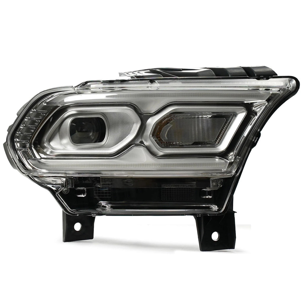 LED Headlight for Dodge Durango (2021–2025) w/Halogen Turn Signal Chrome Right