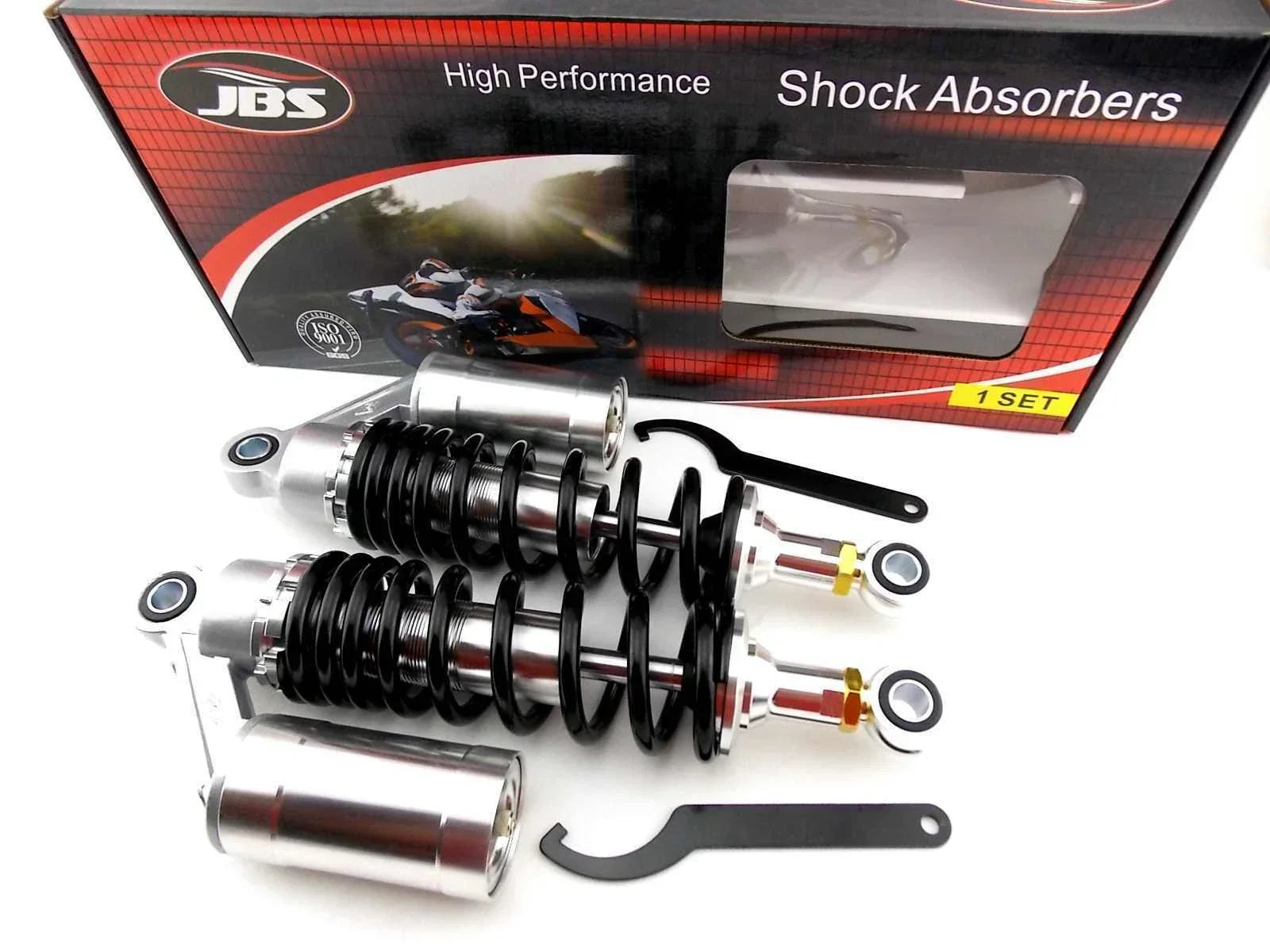 305mm JBS Rear Air Nitrogen Cell Shock Absorbers for Yamaha XV1100 Virago (1986-1999)