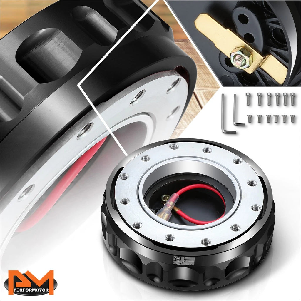 J2 6-Bolt Quick Release Steering Wheel Hub for Universal Vehicles (RHD)