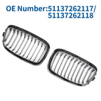 Pair Front Upper Bumper Grille Grill for BMW 1 Series F20 (2011–2014)