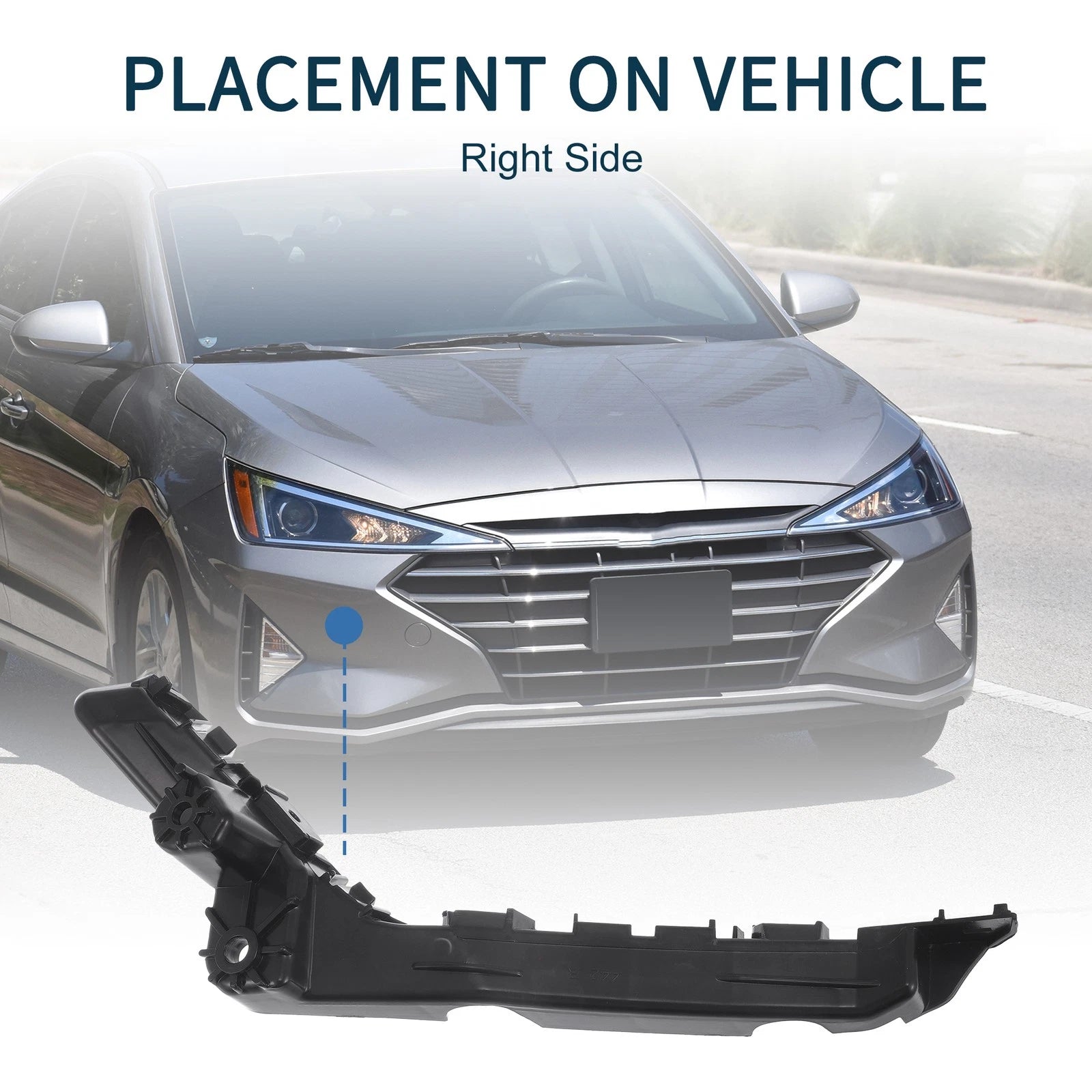 1pc Right Front Bumper Retainer Bracket No. 84059893 for Chevy Equinox (2010–2017)