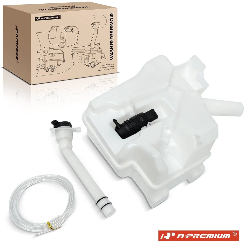 Windshield Washer Reservoir with Cap & Pump for Chevy Cruze (2016–2019)