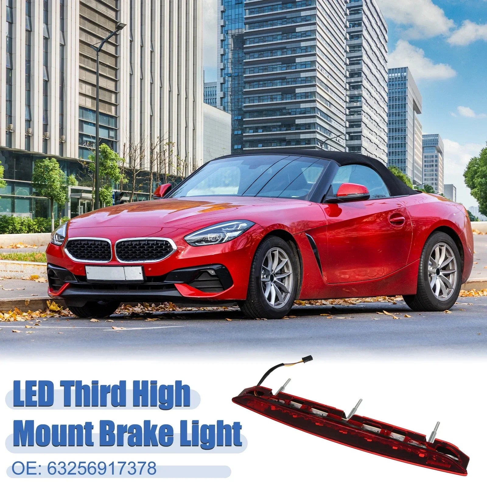 High Level Third Rear Brake Stop Light for BMW Z4 2.5i 3.0i Red