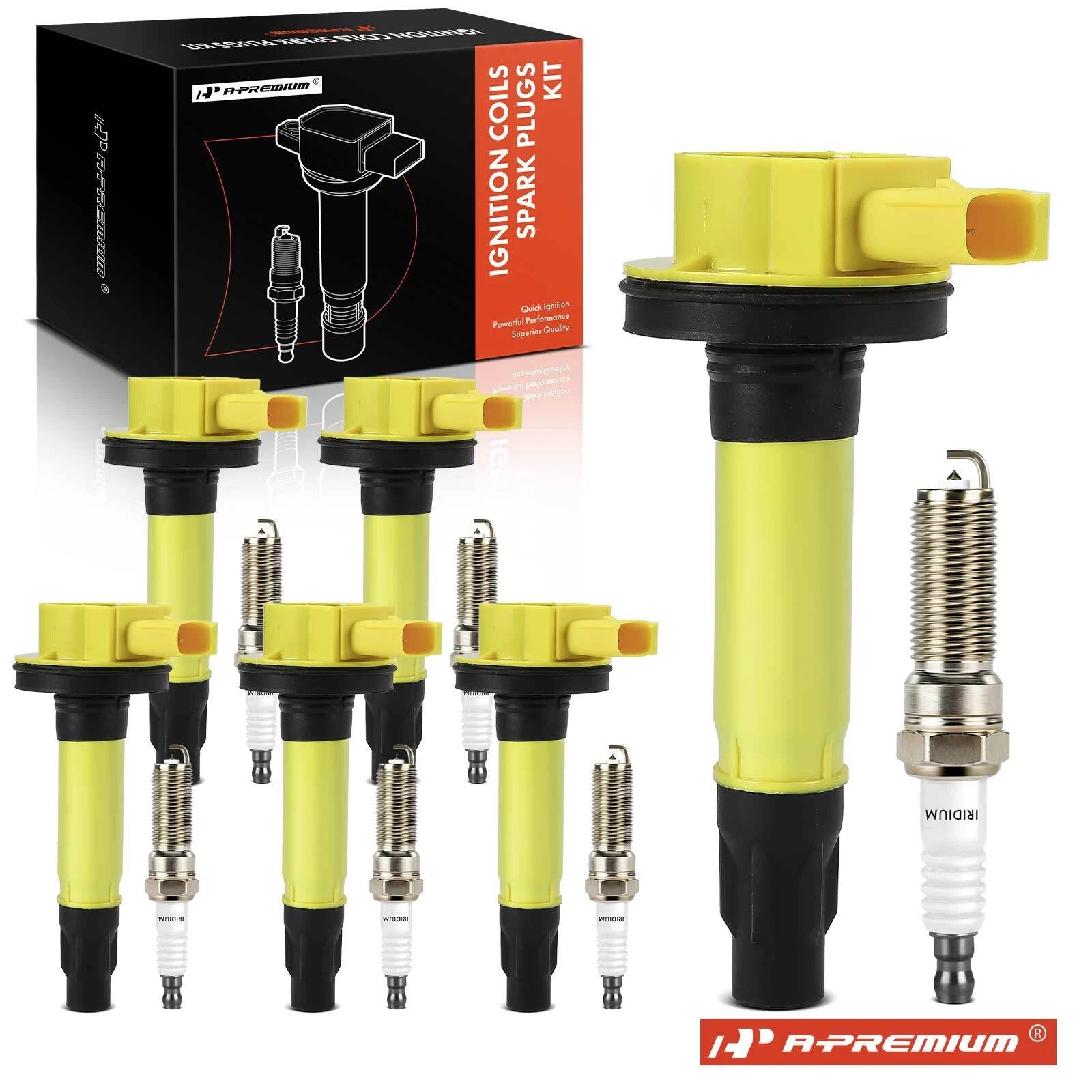 Set of 6 Ignition Coils & 6 Spark Plugs for Ford F150 
