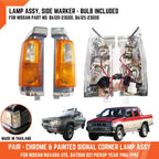 Chrome Grey Corner Turn Signal Light for Nissan Navara D21 (86-92)