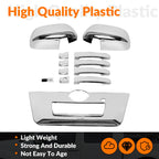 Chrome Mirror & Door Handle Set for Nissan Frontier (2013–2019) - PSG Key, Tailgate Cover