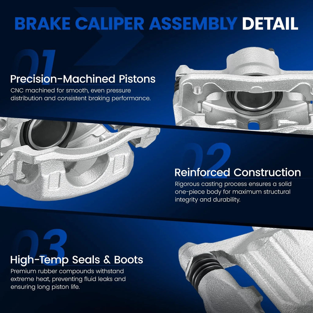 Front Disc Brake Calipers and Bracket Fit for Honda Civic 1.8L (2012-2015)