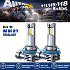 H11 H8 H9 LED Headlight Kit for High Low Beam (10000lm, 6500K)