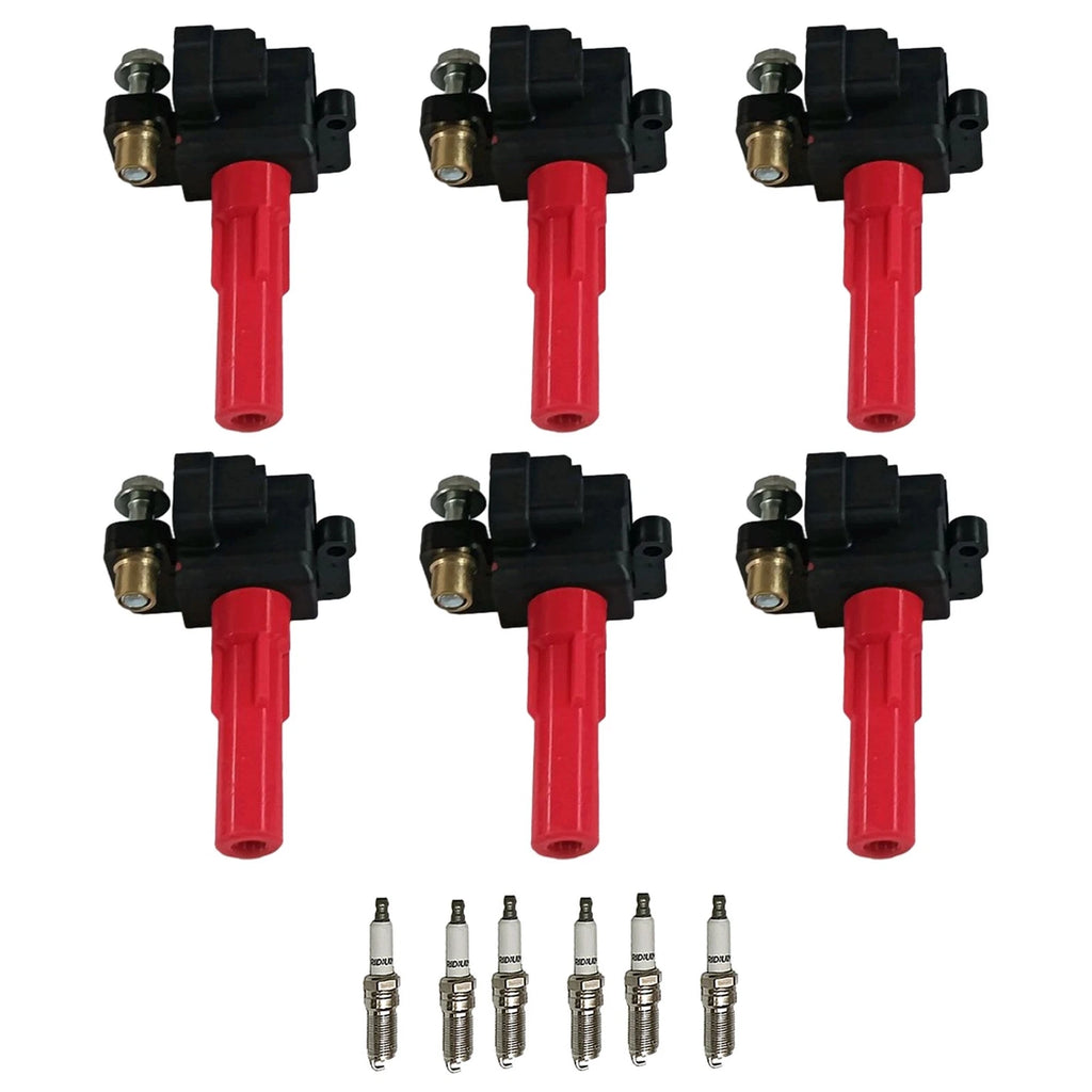 Set of 6 Ignition Coils & Iridium Spark Plugs for Subaru Outback Legacy (2000–2023)