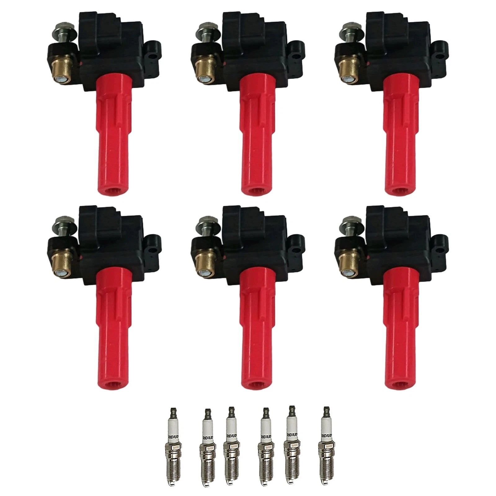 Set of 6 Ignition Coils & Iridium Spark Plugs for Subaru Outback Legacy (2000–2023)