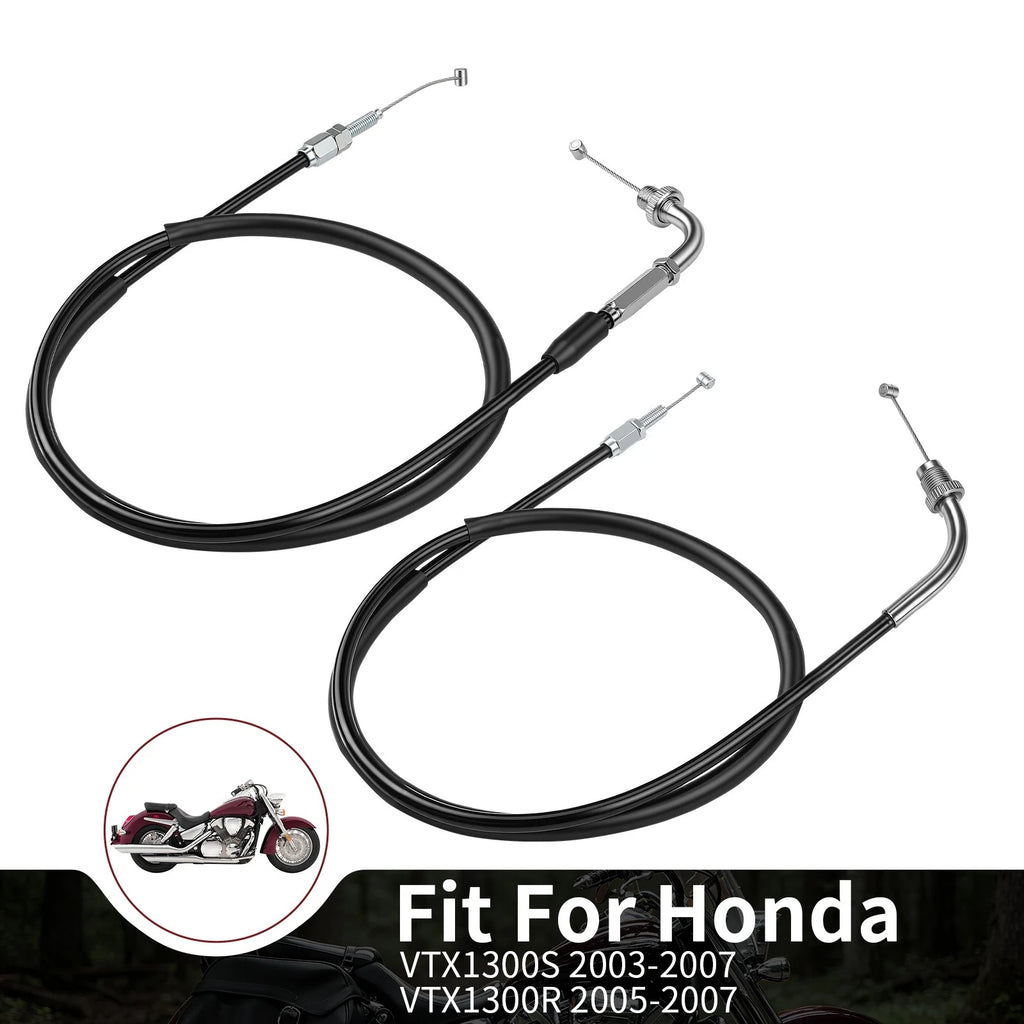 Throttle Cable Set for Honda VTX1300S VTX1300R (2003–2007) 17910-MEA-670