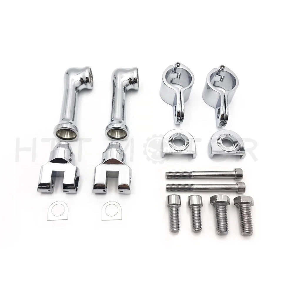 25mm Chrome Highway Engine Guard Bar Foot Peg Mount for Harley
