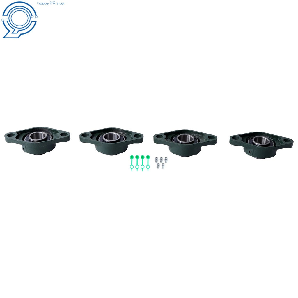 Set of 4 UCFL206-20 Pillow Block Bearings for (Self-Aligning)