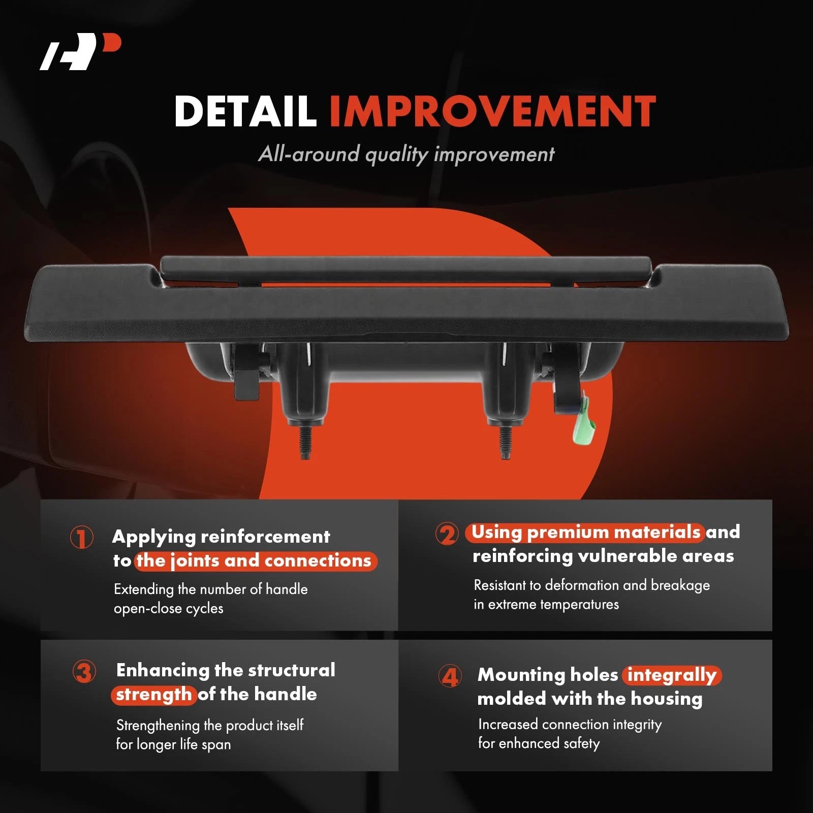 Tailgate Handle with Camera Hole for Ford F-150 (2015-2018)