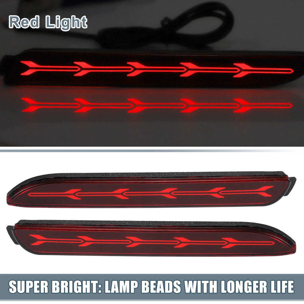 1 Pair Rear Bumper Reflector Fog Brake Light for Toyota Camry (2006–2014)