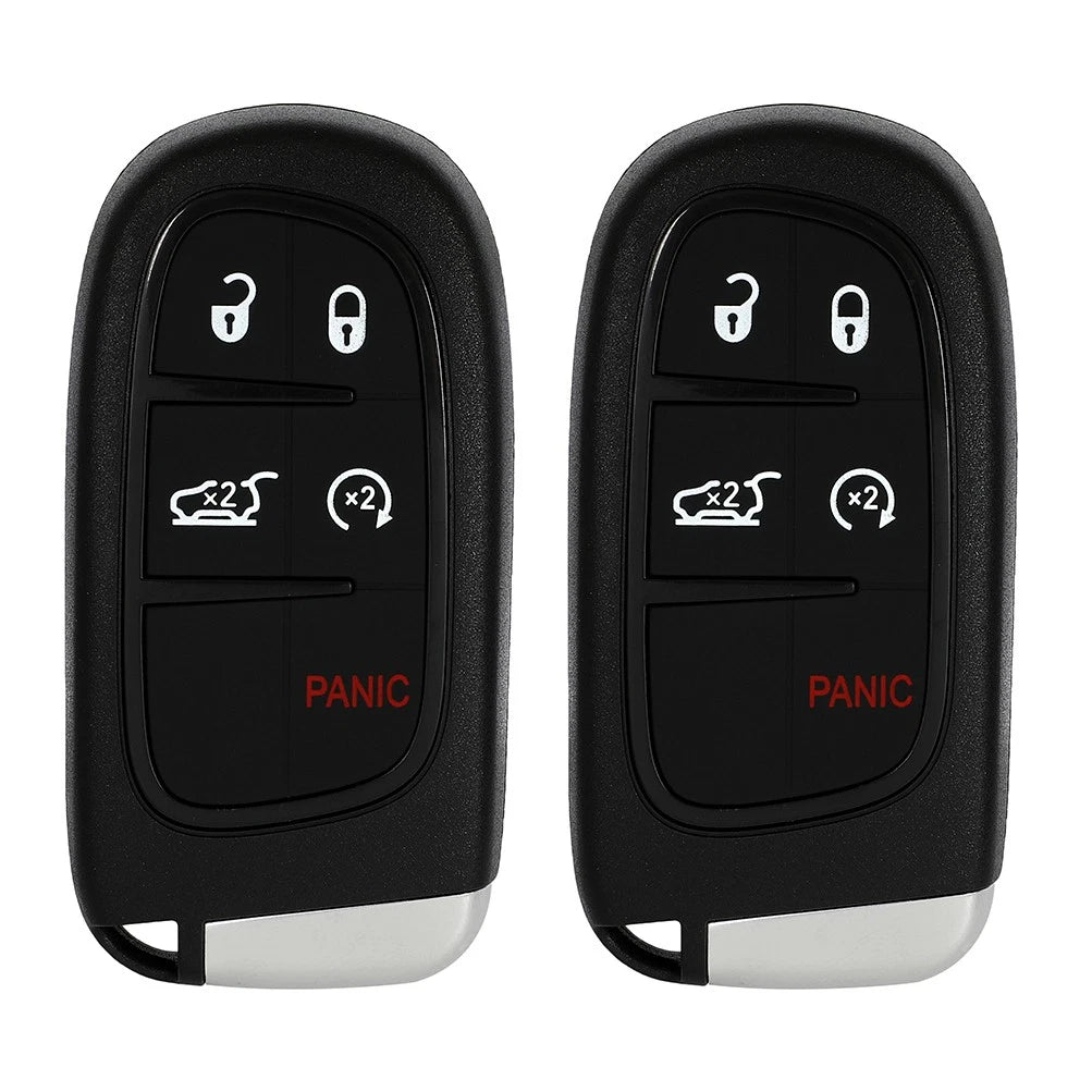 2X Key Fob Shell Replacement for Jeep Cherokee (2014–2020) 5 Buttons