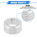 Set of 5 AC Climate Control Knob Rings for Toyota 4Runner (2010–2022) Silver Tone