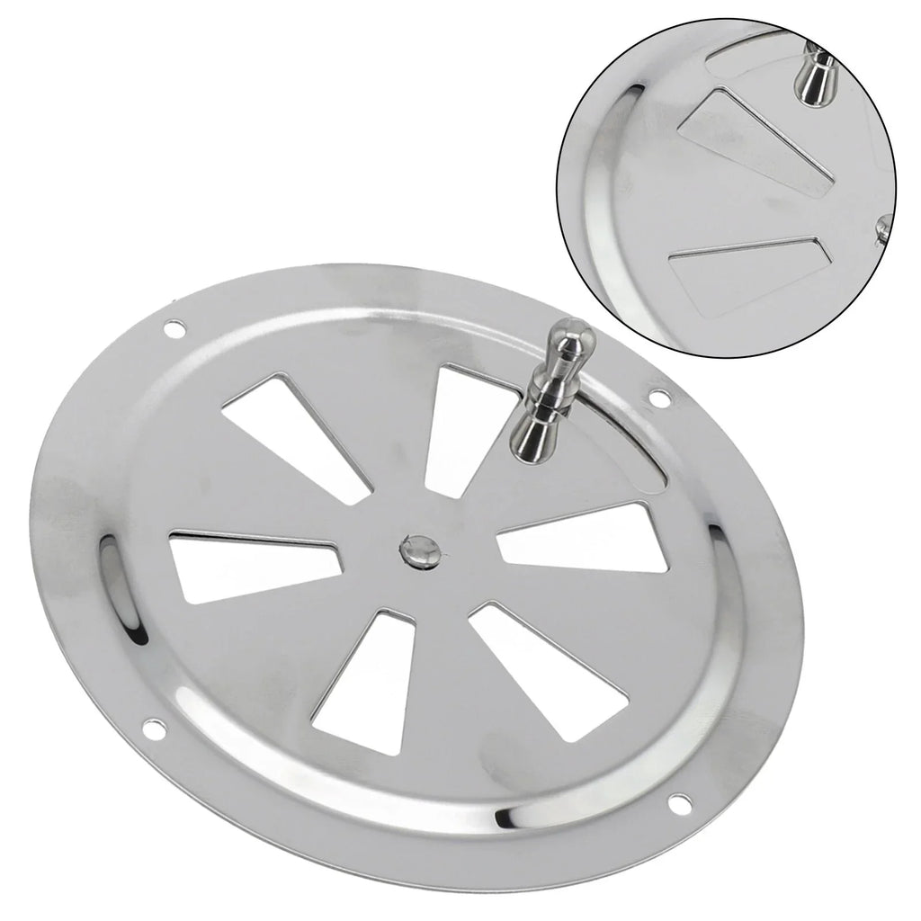 5 x Stainless Steel Marine Air Vent Butterfly Boat Round Louvered Vent for Boat