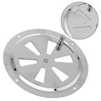 5 x Stainless Steel Marine Air Vent Butterfly Boat Round Louvered Vent for Boat