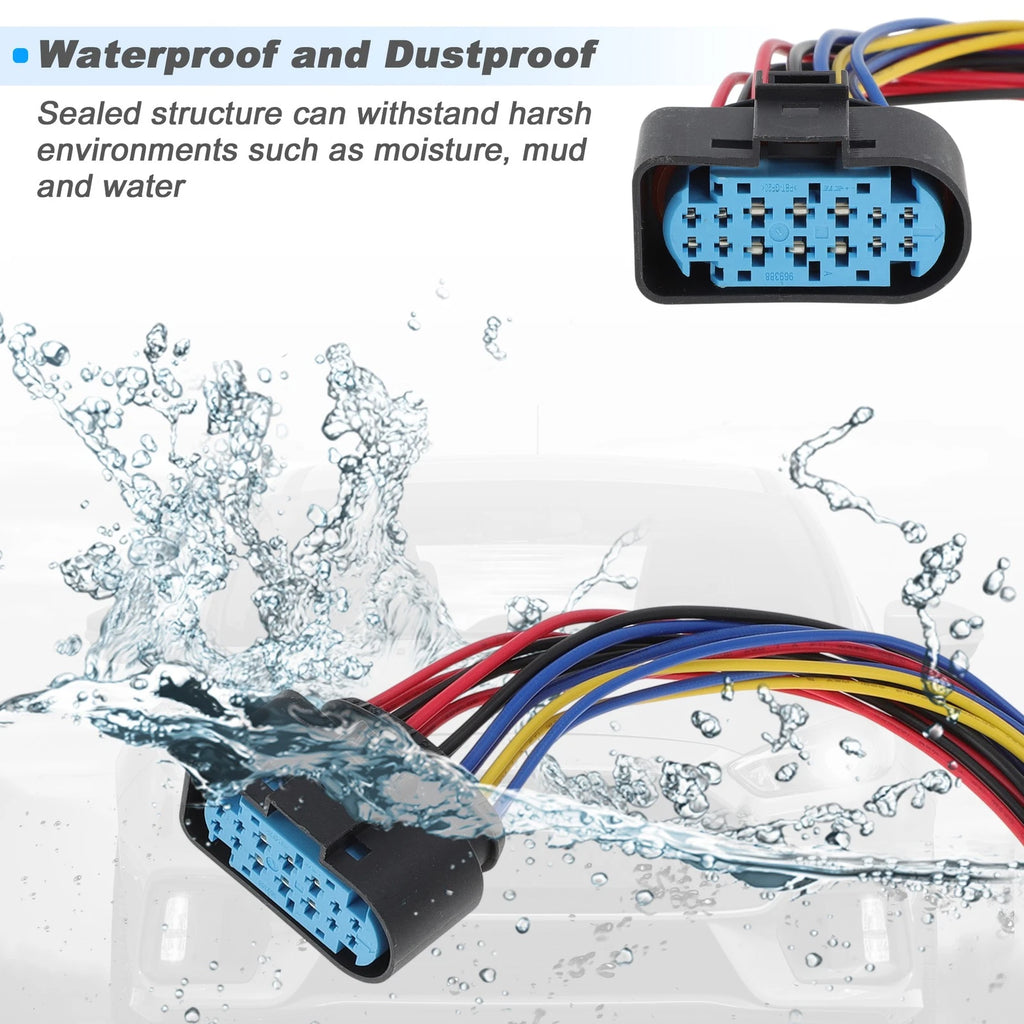 14-Pin Headlight Connector Pigtail Plug for Ford Focus (2012–2018) No.1719105-2
