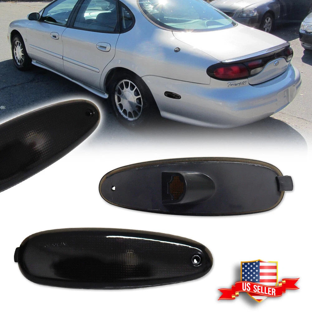 2X Smoked Lens Rear Side Marker Lights for Ford Taurus Mercury Sable (1996–1999)