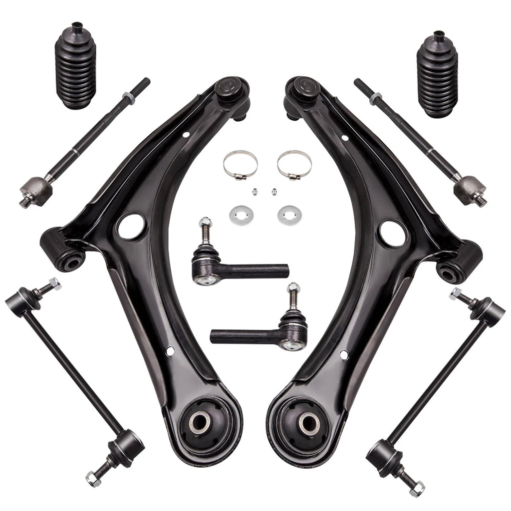 10x Front Lower Control Arm Sway Bar Tie Rod for Jeep Compass Patriot (2007–2017)