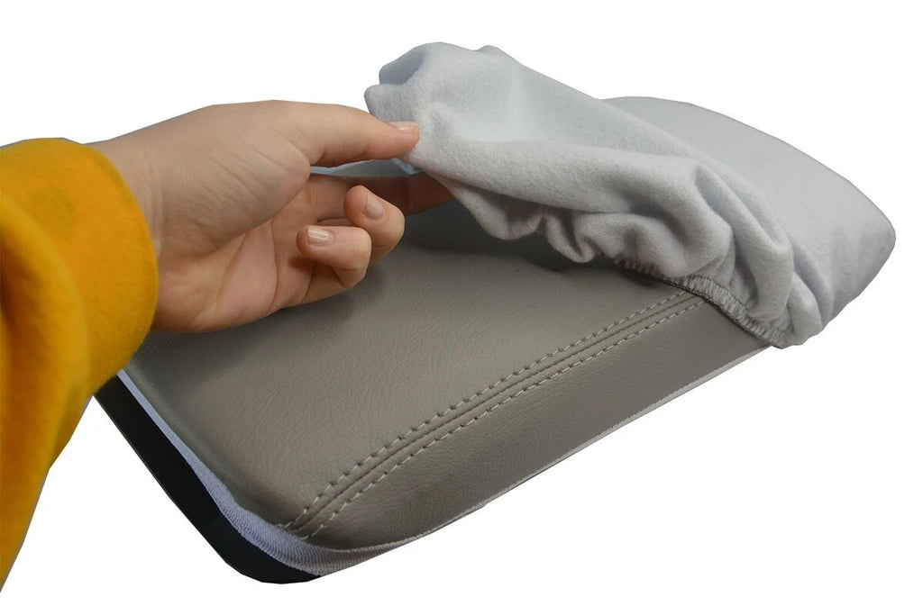 Fleece Console Lid Armrest Cover for Lexus RX350 (2010–2015) Gray