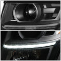 LED Black Amber Projector Headlight Lamp for Suburban Tahoe (2015–2020)