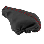 E Brake Boot Cover for Nissan Frontier (2005–2019) Red Stitch PVC Leather