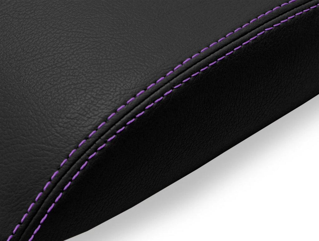 Console Lid Pull Over Armrest Cover for Pontiac GTO (2004–2006) Purple Stitch