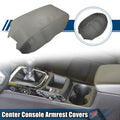 Center Console Armrest Covers for Nissan Maxima (2009–2014) Faux Leather Gray