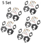 Set of 5 Carburetor Rebuild Kits for B&S 7-9HP Engine (291763, 295938, 394693)
