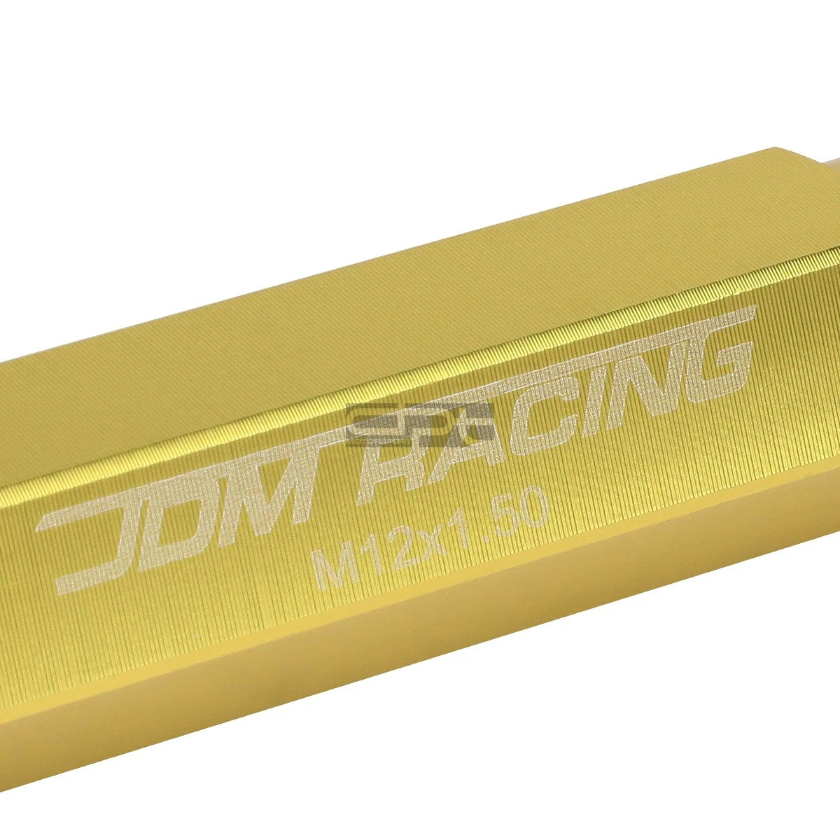 20x Open End M12x1.5 90mm Tall Gold Aluminum Lug Nuts + Adapter