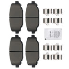 Set of 4 Rear Ceramic Brake Pads for Dodge Grand Caravan Journey (2012–2020) D1596